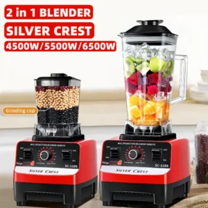 2L 3000/4500W Silver Crest SC-1589 Big Powerful Smoothies Large Commercial Blender