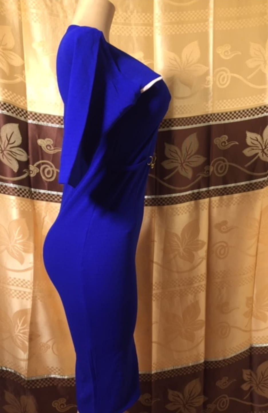 Solid Color Bow Decor Dress - Image 3