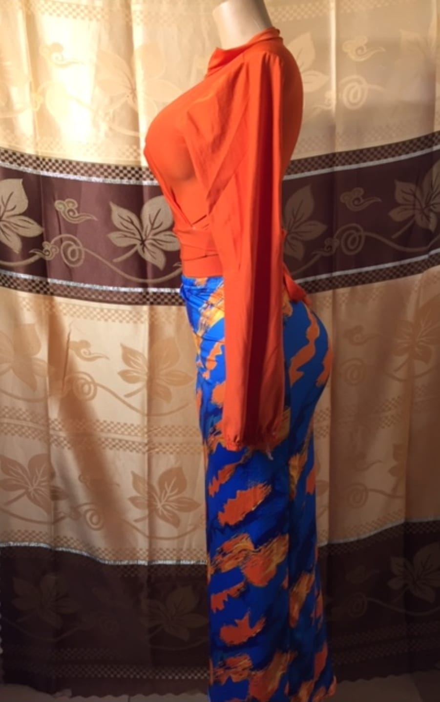 Plus Size Women's Casual Geometric Print Shirt Top - Image 3